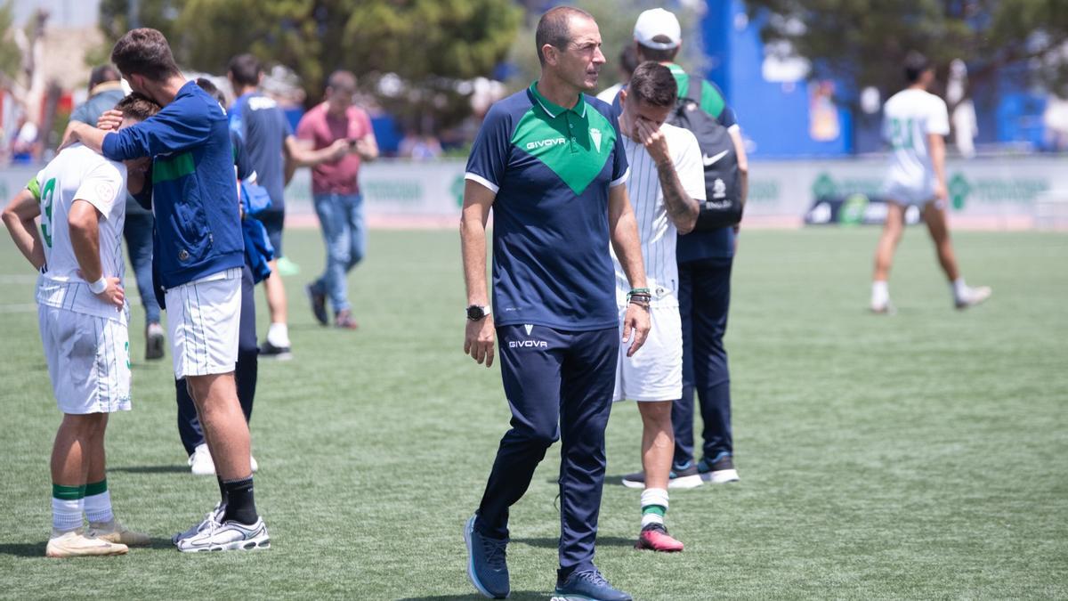 Diego Caro, tras el encuentro de la final nacional ante el Getafe B.