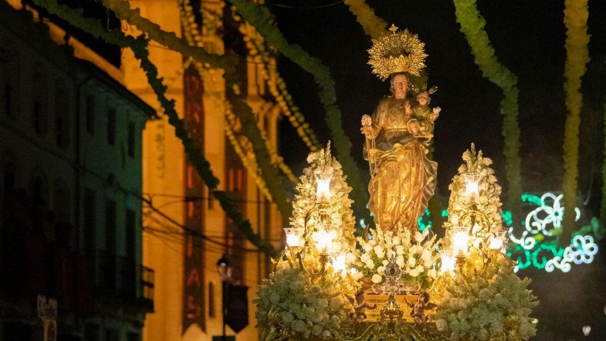 Procesión de la Virgen de Las Virtudes en 2022. | L.O