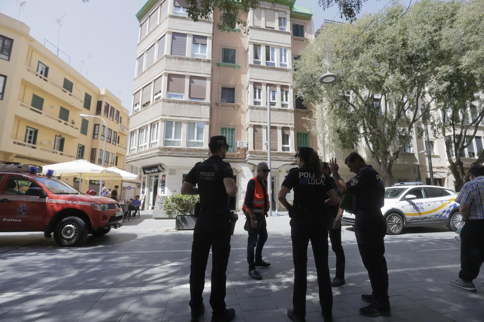 Derrumbe de un edificio en la calle Blanquerna de Palma