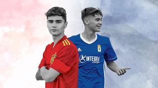 Pablo Agudín, cadete azul, autor de un gol con la española sub-16