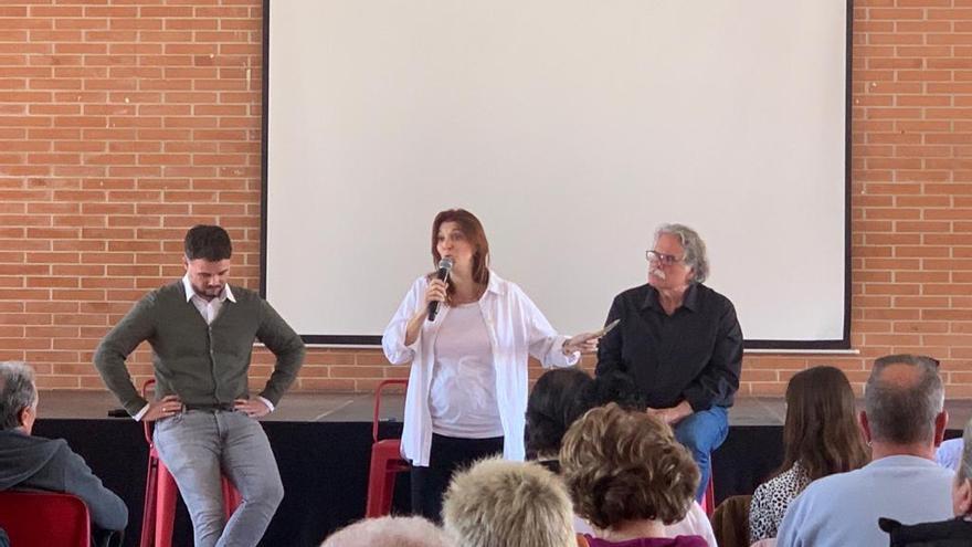 Gabriel Rufián i Joan Tardà acompanyen Carolina Telechea en la seva presentació de candidatura a Santa Margarida de Montbui