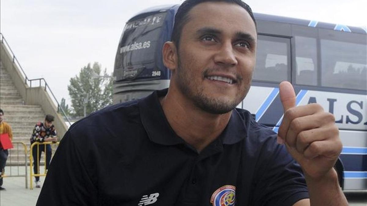 Keylor Navas recibió el apoyo de su hijo