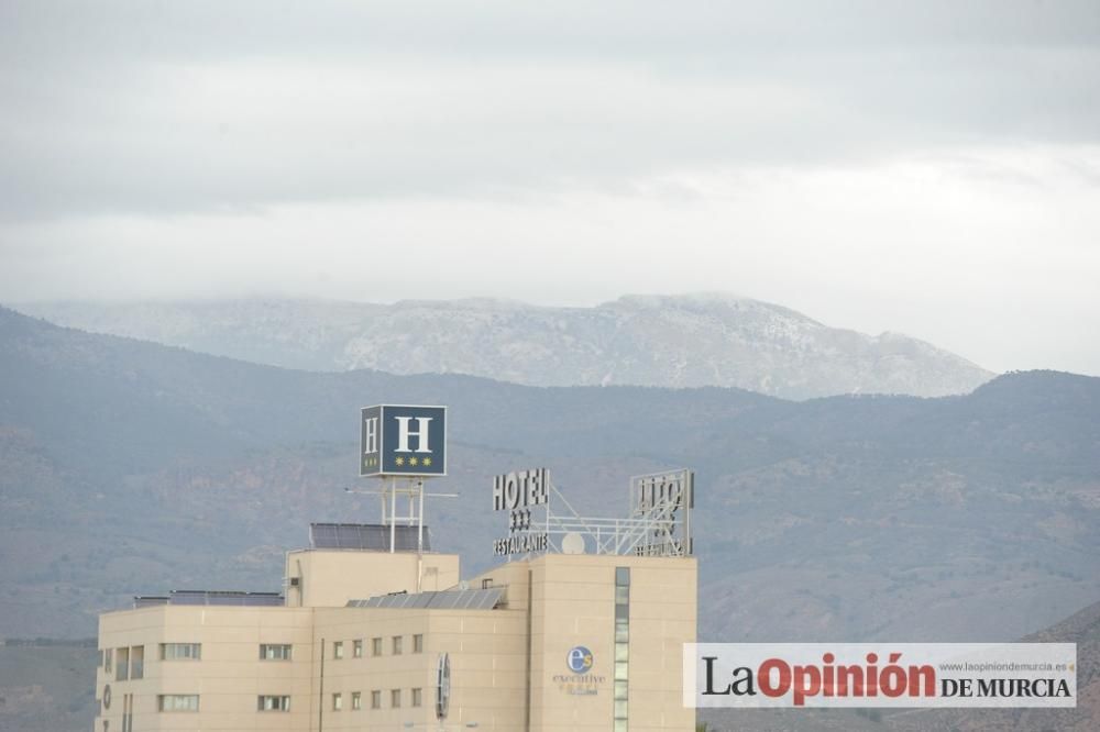 La nieve tiñe de blanco Murcia