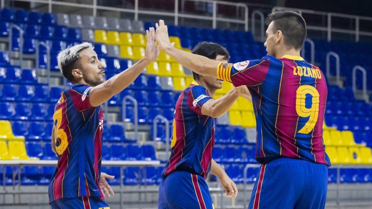 El equipo de Andreu Plaza ganó 6-2 al FE Zaragoza este miércoles en el Palau Blaugrana