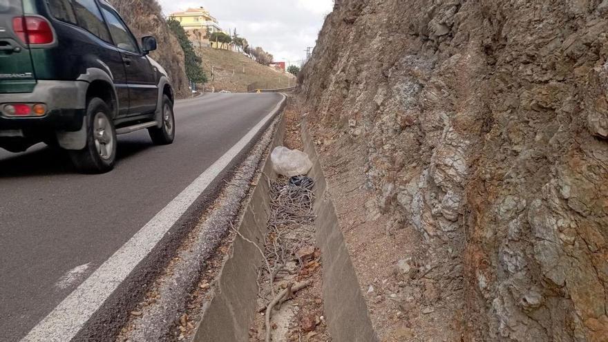 Un camino de alto riesgo cerca de Monte Dorado