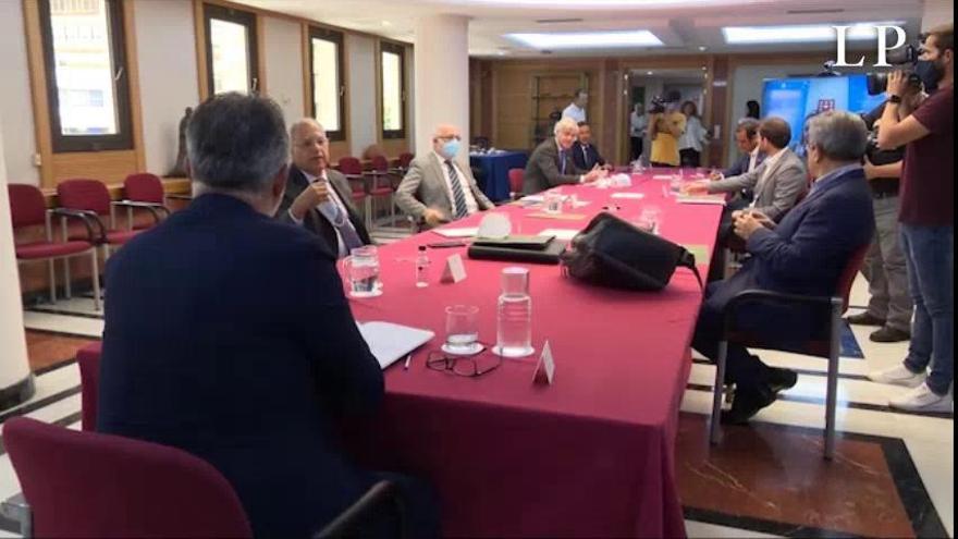 Torres celebra una conferencia con los presidentes de los cabildos insulares