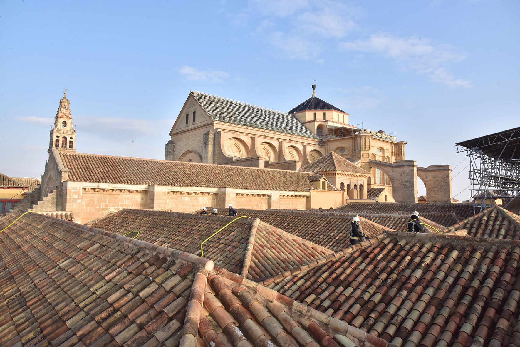 Simulacro de incendio en la Mezquita-Catedral de Córdoba