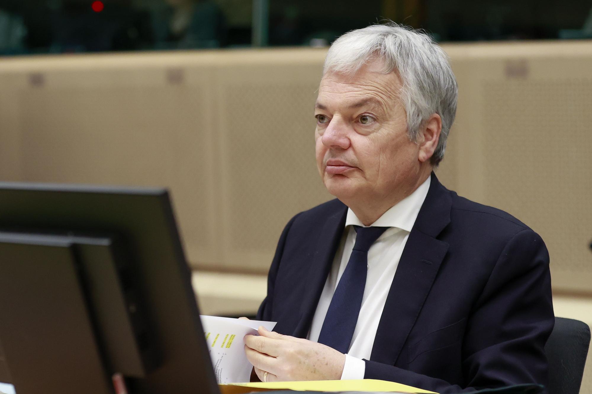 Didier Reynders, comisario de Justicia de la Comisión Europea