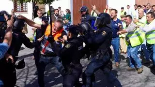 Los altercados en la protesta del campo se saldan con 3 detenidos y 4 policías heridos