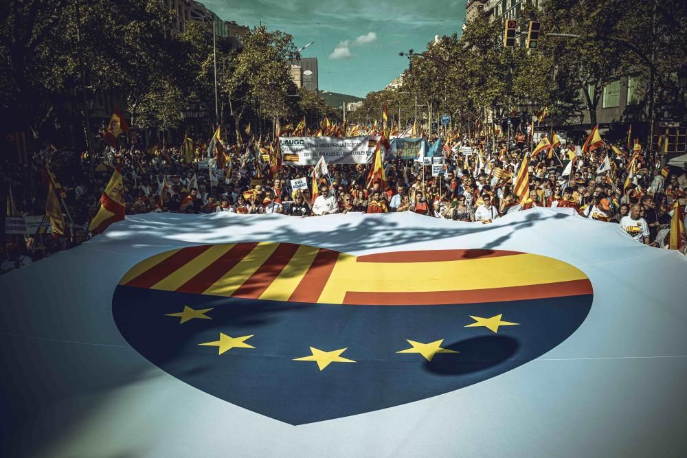 Manifestación en Barcelona contra el ''procés''