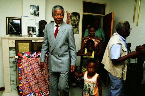 Nelson Mandela at Grandchildren's Home