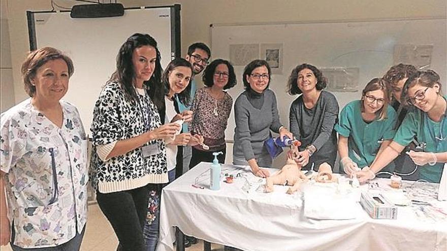 Curso de neonatos en el hospital Reina Sofía