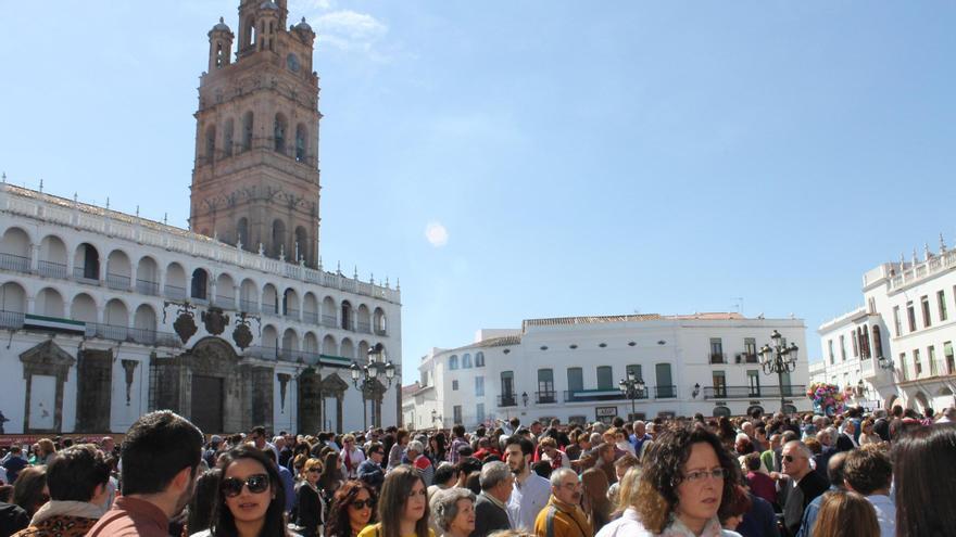 La plaza Mayor de Llerena.