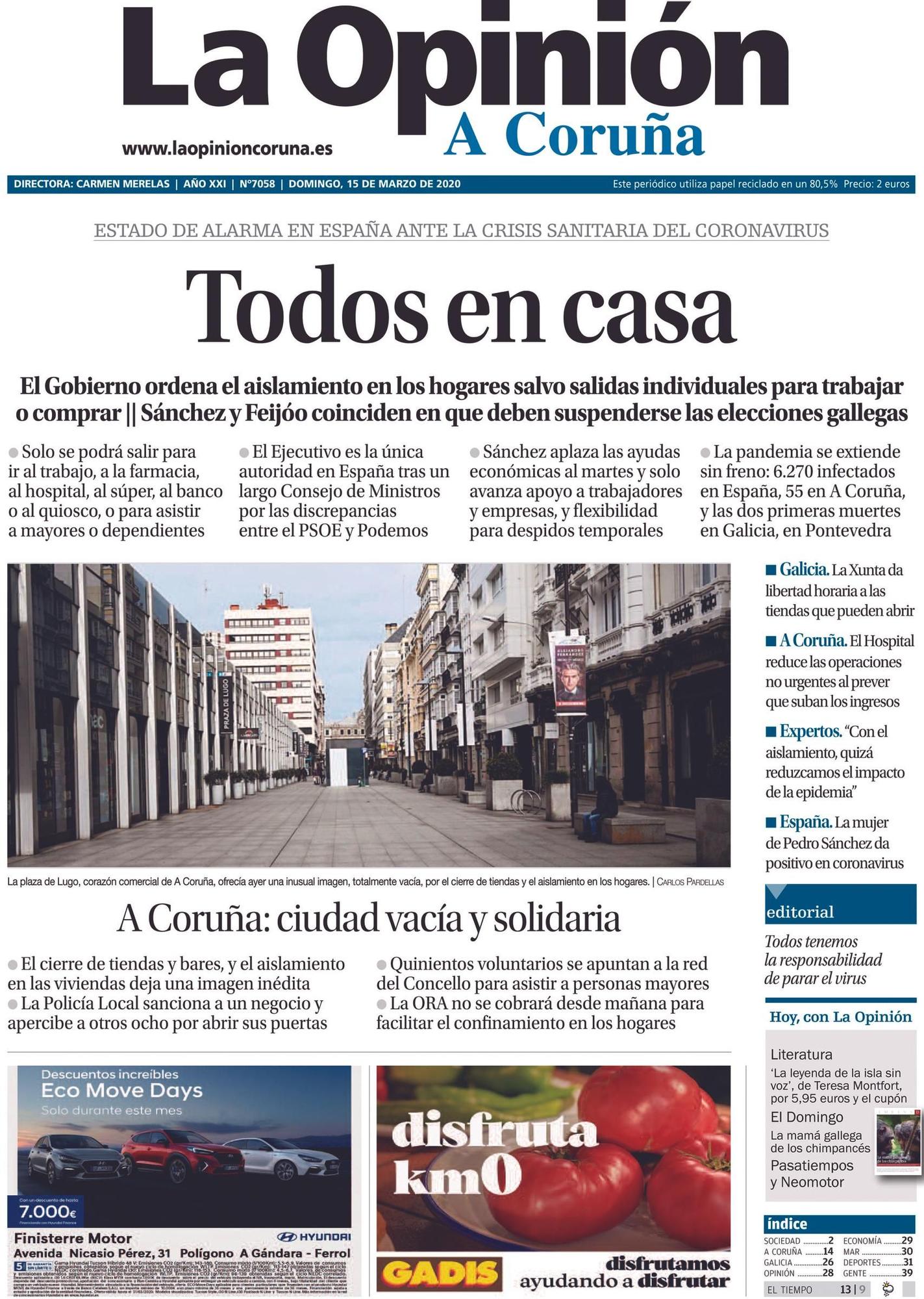 Las portadas destacadas de LA OPINIÓN en sus 25 años que puedes encontrar en la exposición de La Marina