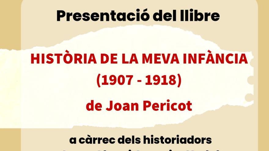 Presentació del llibre Història de la meva infància (1907-1918) de Joan Pericot