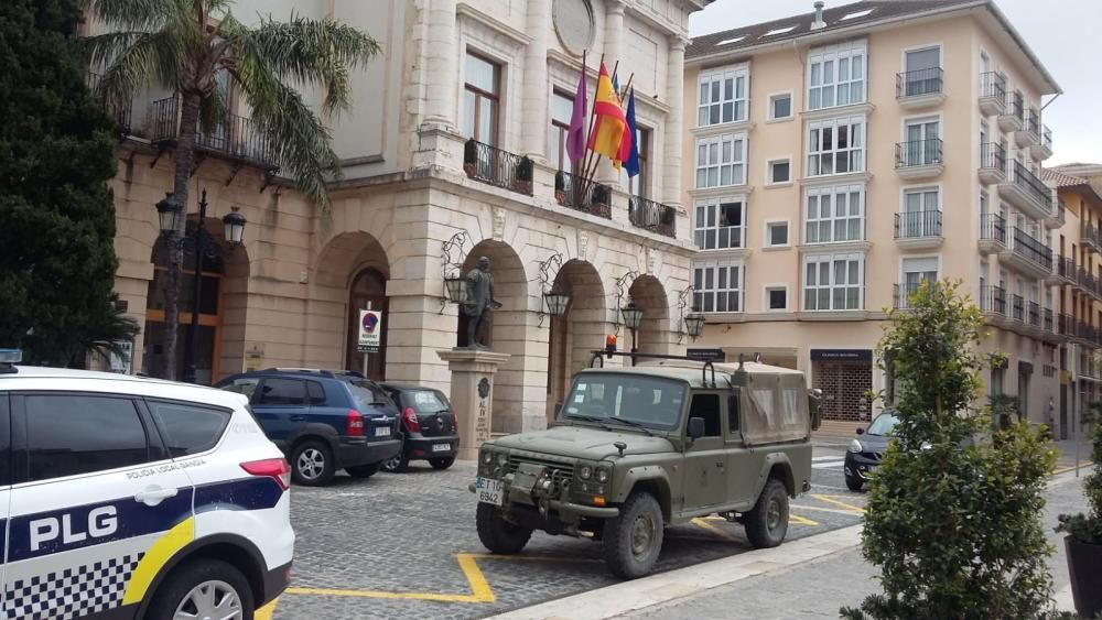 El ejército se despliega en Gandia