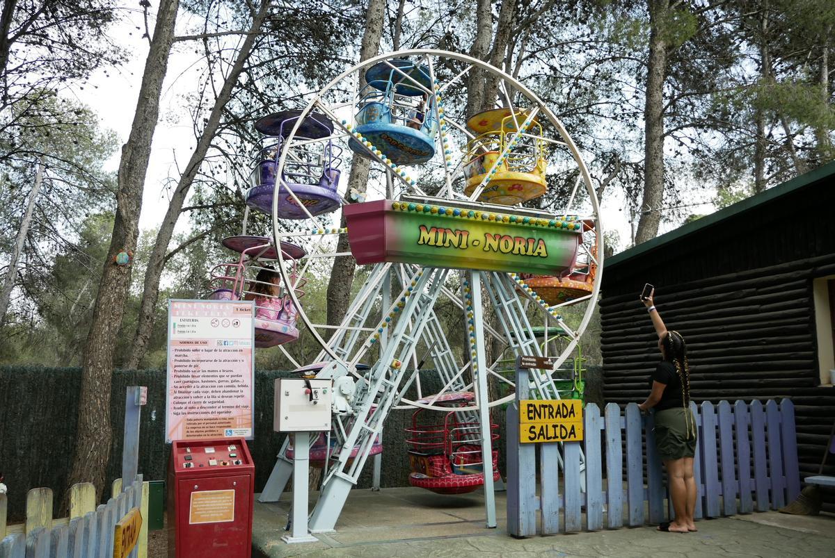 Una de las atracciones del parque de Zaragoza en una imagen de archivo.