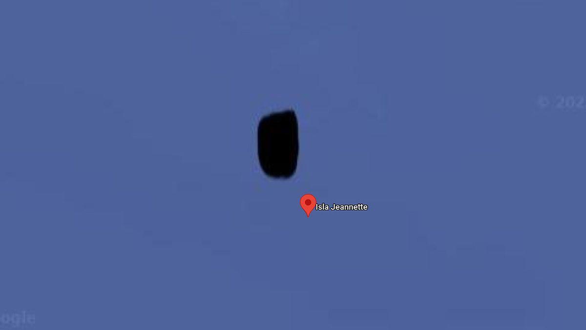La isla Jeannette, en Google Maps.