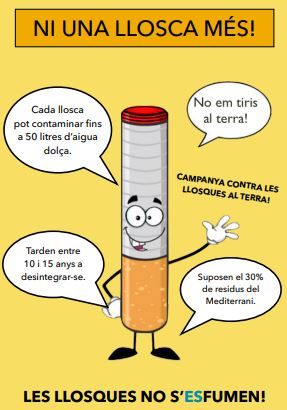 Tabaco en Mallorca: El colegio de Sant Salvador de Artà emprendre una campaña para que la gente fumadora tire las colillas en un cenicero de bolsillo
