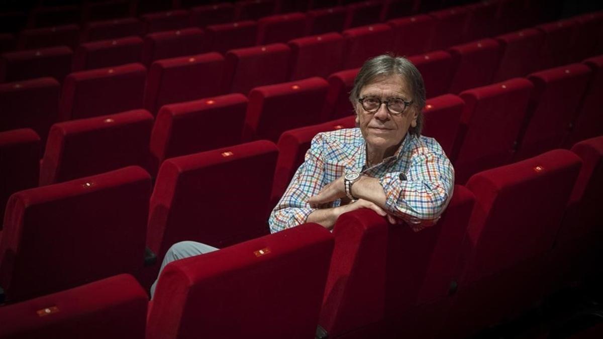 Josep Maria Flotats, en la platea del Teatre Borràs, en junio del 2017.