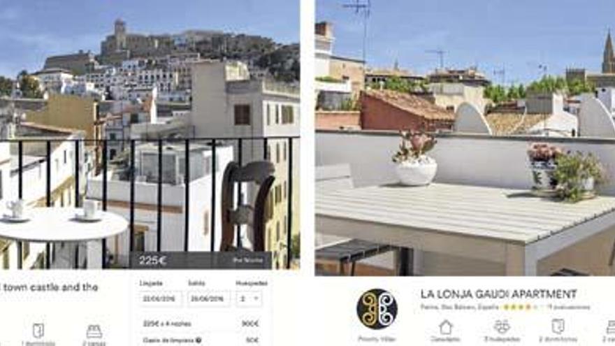 Mehr Ferienwohnungen als normale Bleiben findet man in Ibiza-Stadt, wo die Wohnungsnot längst für Schlagzeilen sorgt, aber inzwischen auch in Palma.
