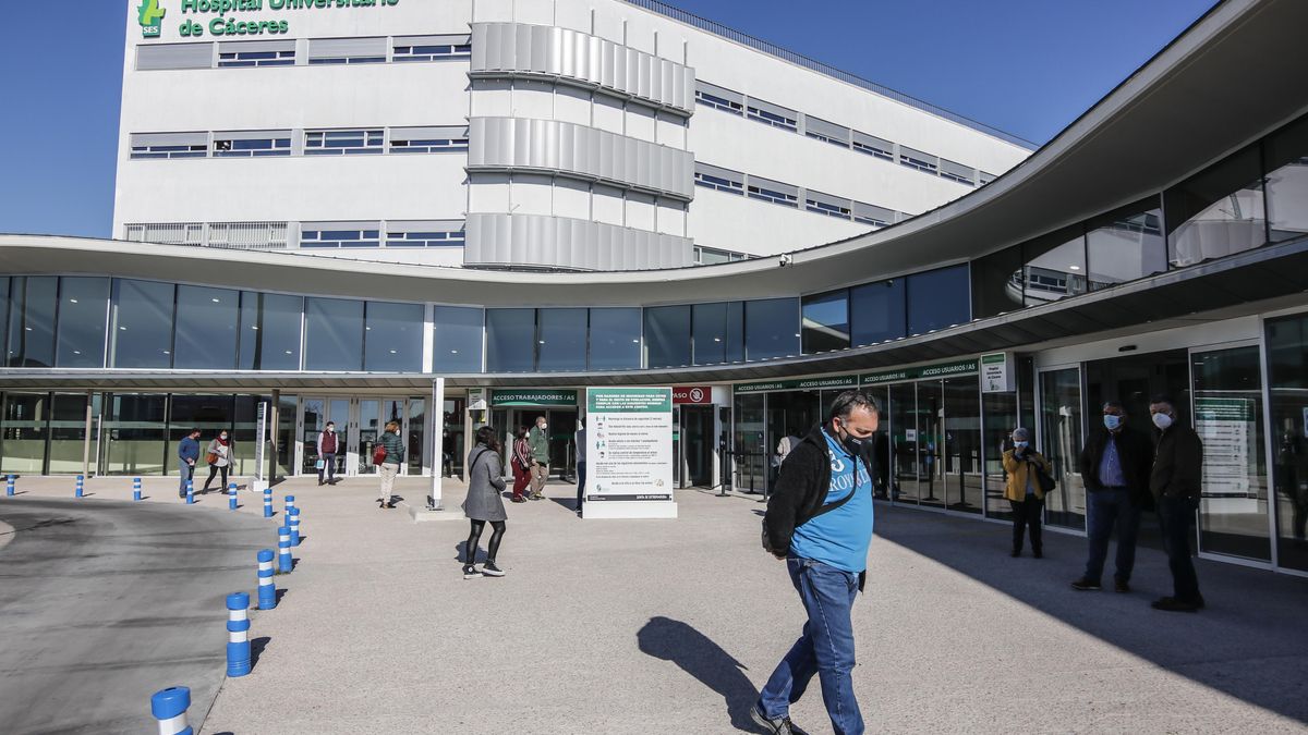 Imagen del hospital Universitario de Cáceres.