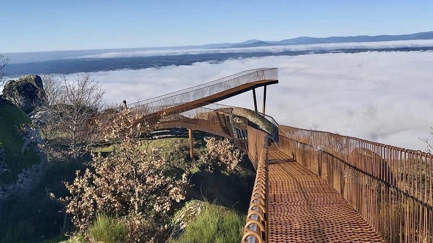 Imagen del mirador de Cabezabellosa.