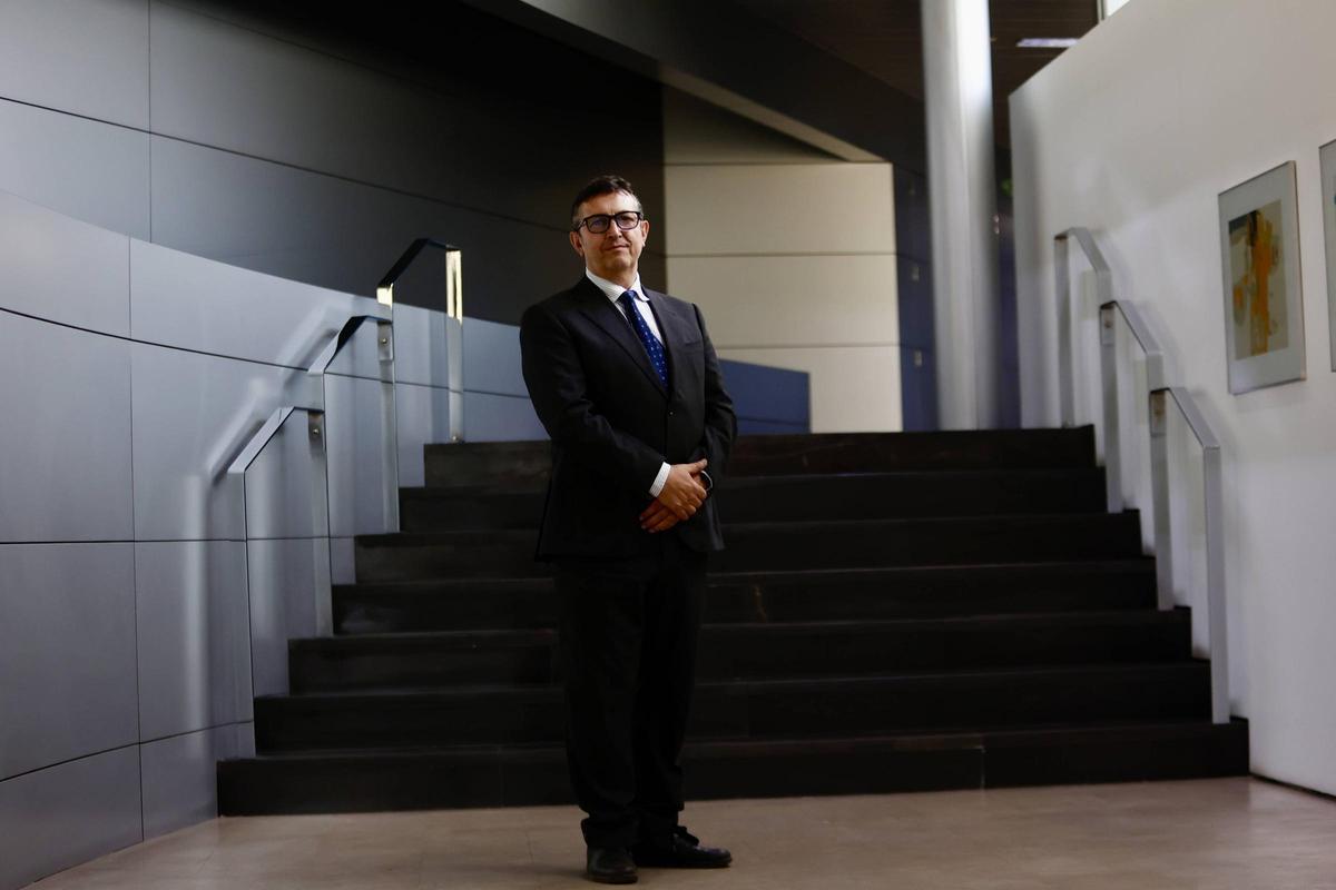 Vicente Lafuente, presidente de Femeval, en las instalaciones de Levante-EMV.