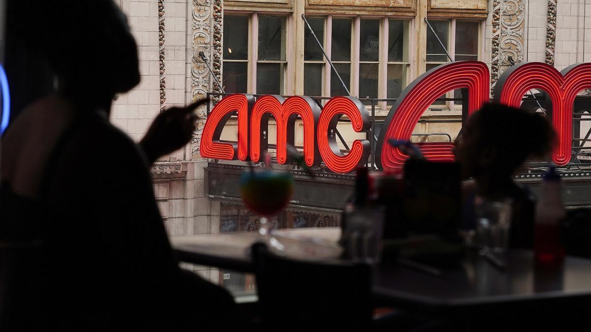 Imagen de un cine AMC en Manhattan, en Nueva York.