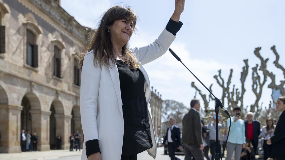 La presidenta de Junts y presidenta suspendida del Parlament, Laura Borràs.