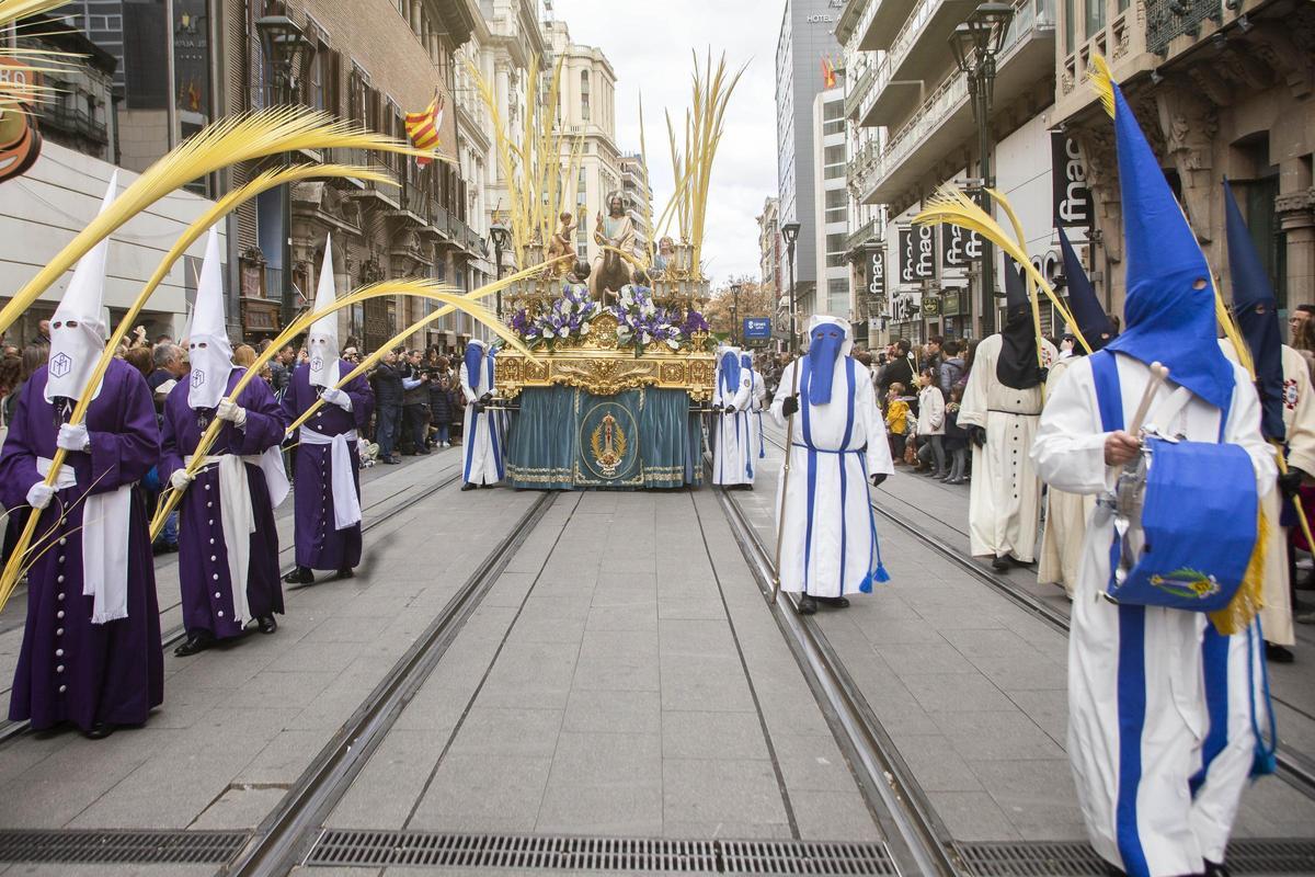 Procesión de la entrada de Jesús en Jerusalén el Domingo de Ramos de 2023