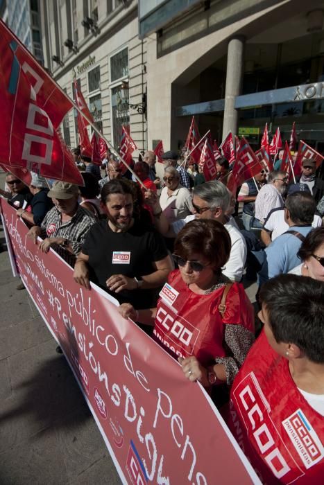 Protesta de pensionistas en el Obelisco.