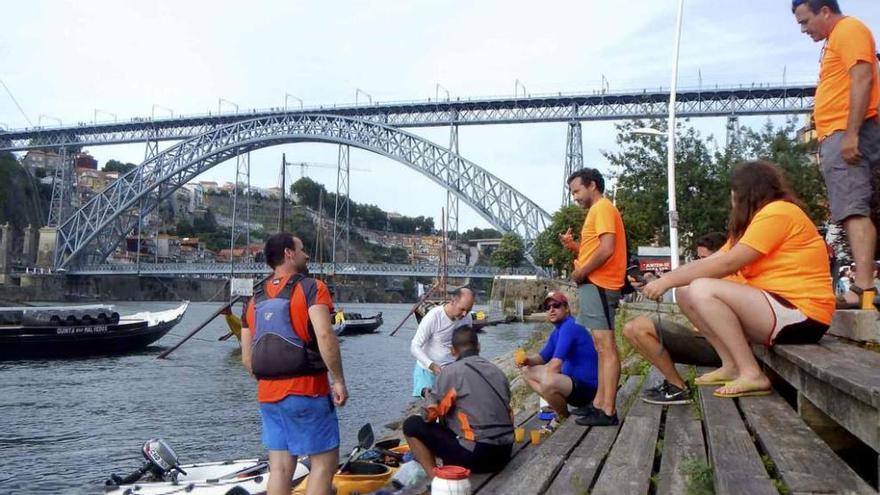 Participantes en la última ruta a su llegada a Oporto.