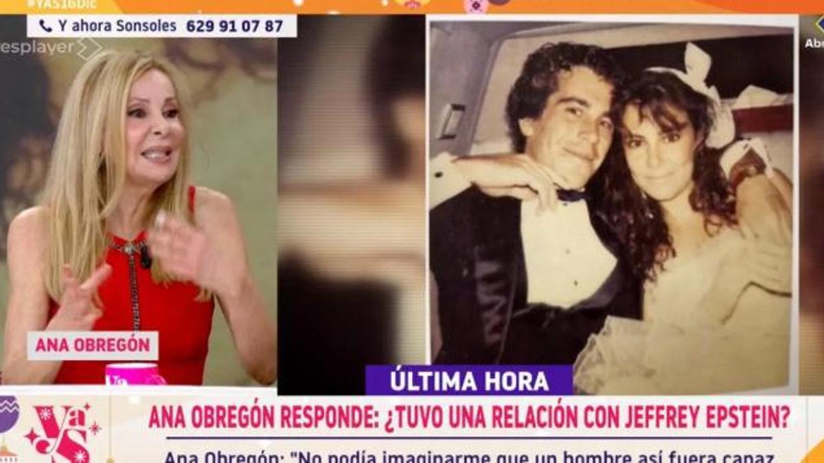 Ana Obregón en una captura de pantalla de la seva intervenció a 'Y ahora Sonsolés'