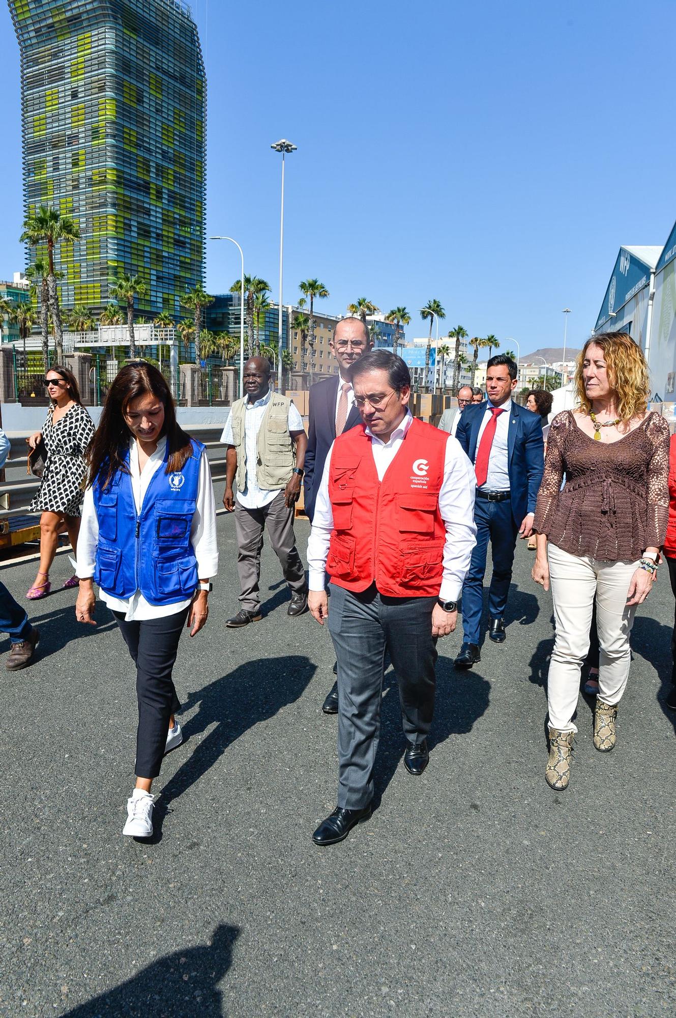 Visita de José Manuel Albares a la sede del Programa Mundial de Alimentos