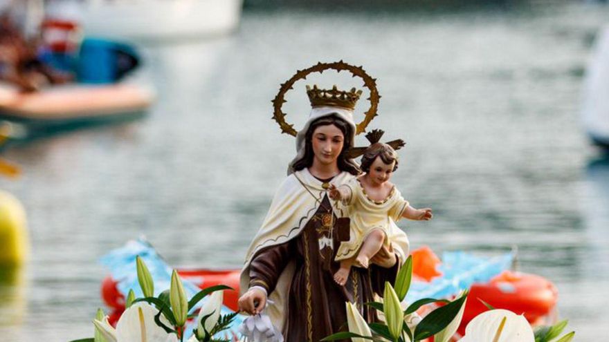 La imagen de la Virgen del Carmen. | D.I.