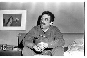 Gabriel García Márquez, a la seva casa de Sarrià, Barcelona, el 1975.
