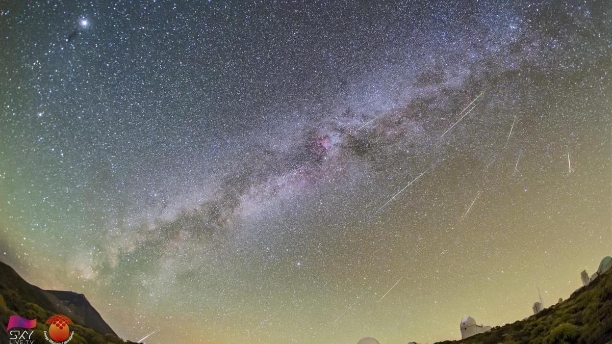 Las Perseidas de 2021 desde el Observatorio del Teide.