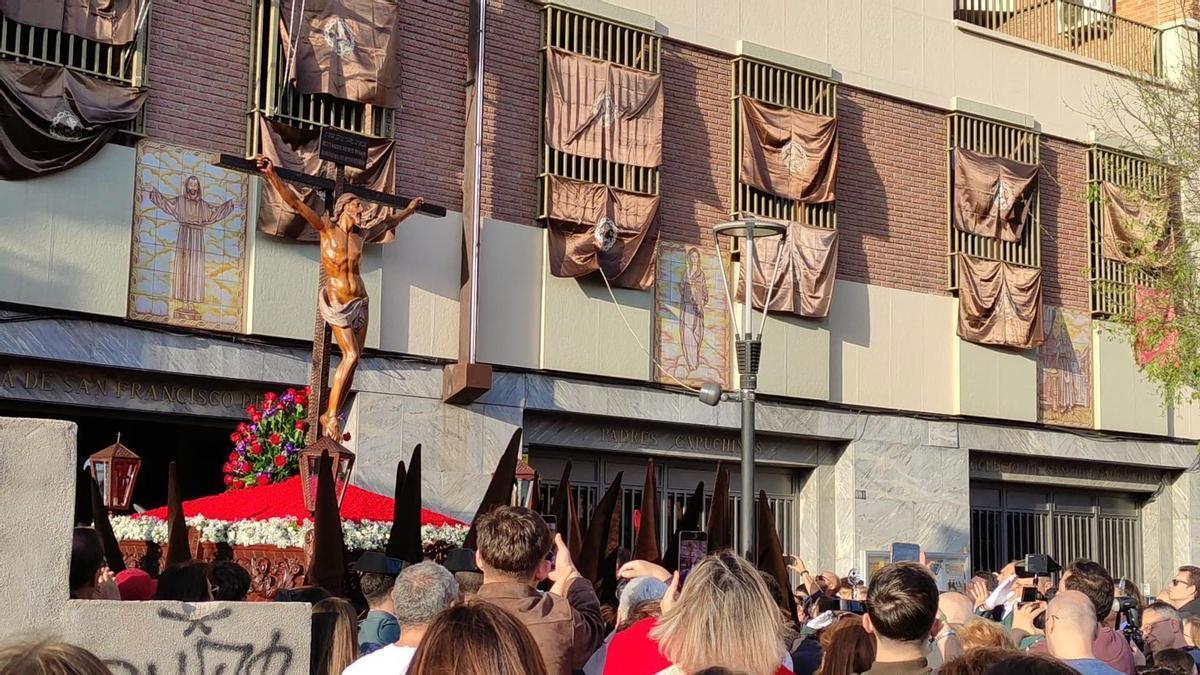Salida del Cristo de la Fe en el Sábado de Pasión