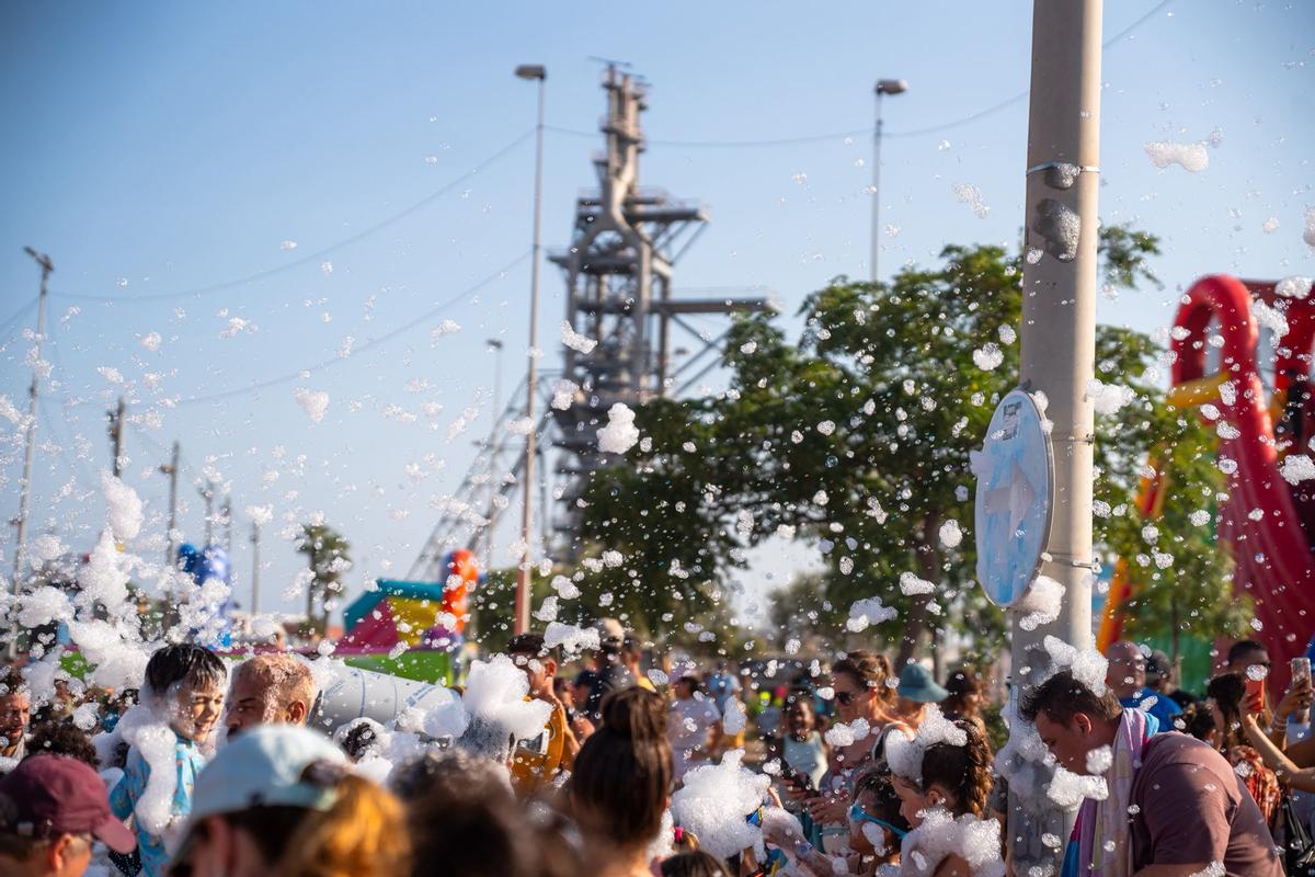 Fiesta de la espuma.