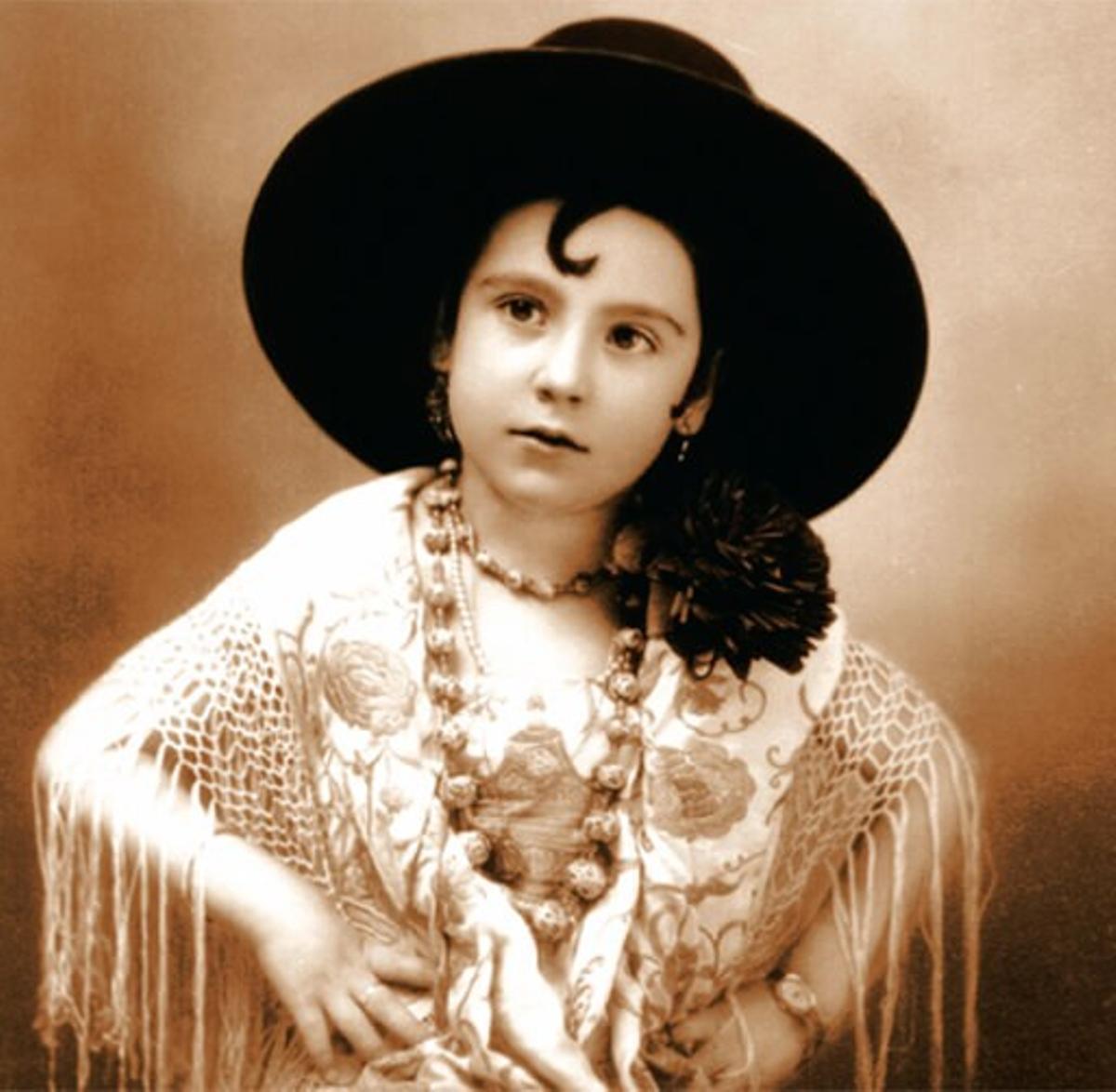 La pequeña Carmencita, en la  foto que generó la imagen de la  recién creada campaña en 1926.