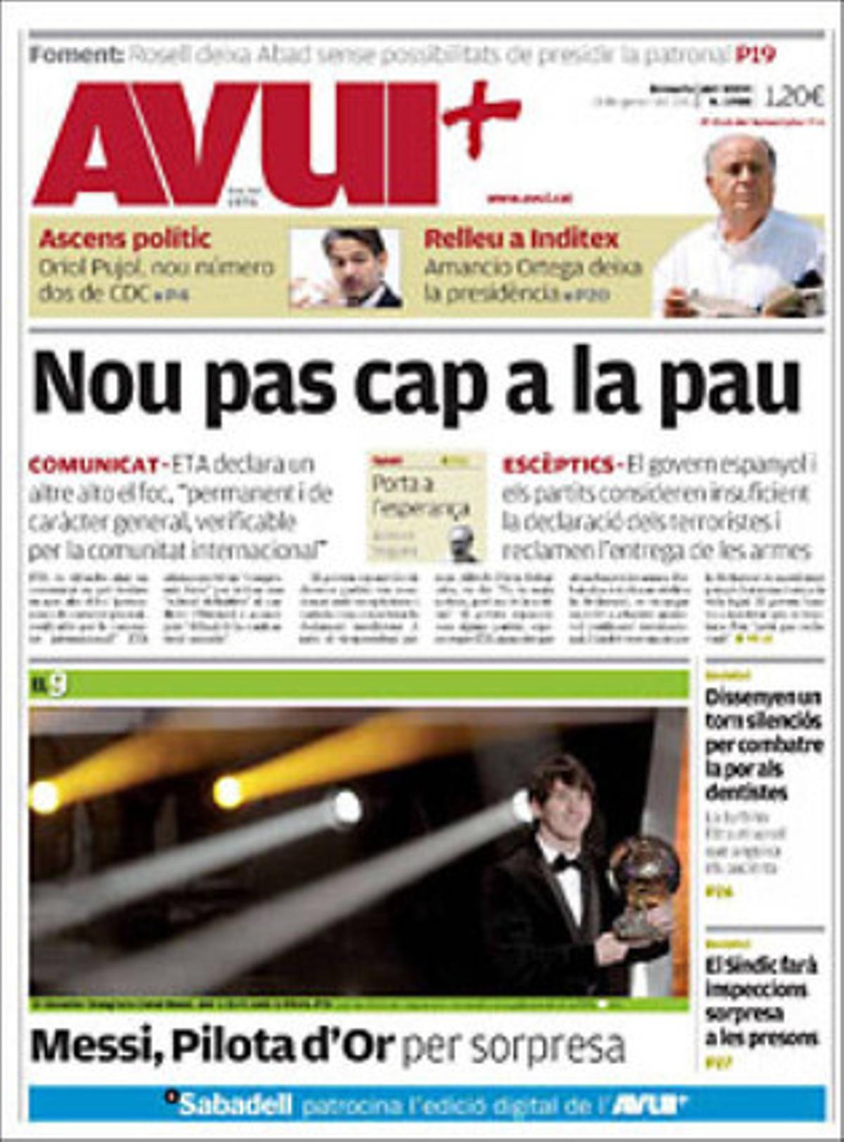 ’Avui’ ressalta a més que el Tea Party replica a la crítiques que li fa l’esquerra dels EUA després l’atemptat de Tucson.