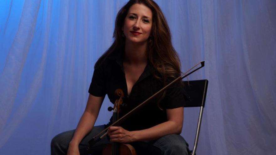 La violinista Macarena Martínez intervino en el concierto. / El Correo