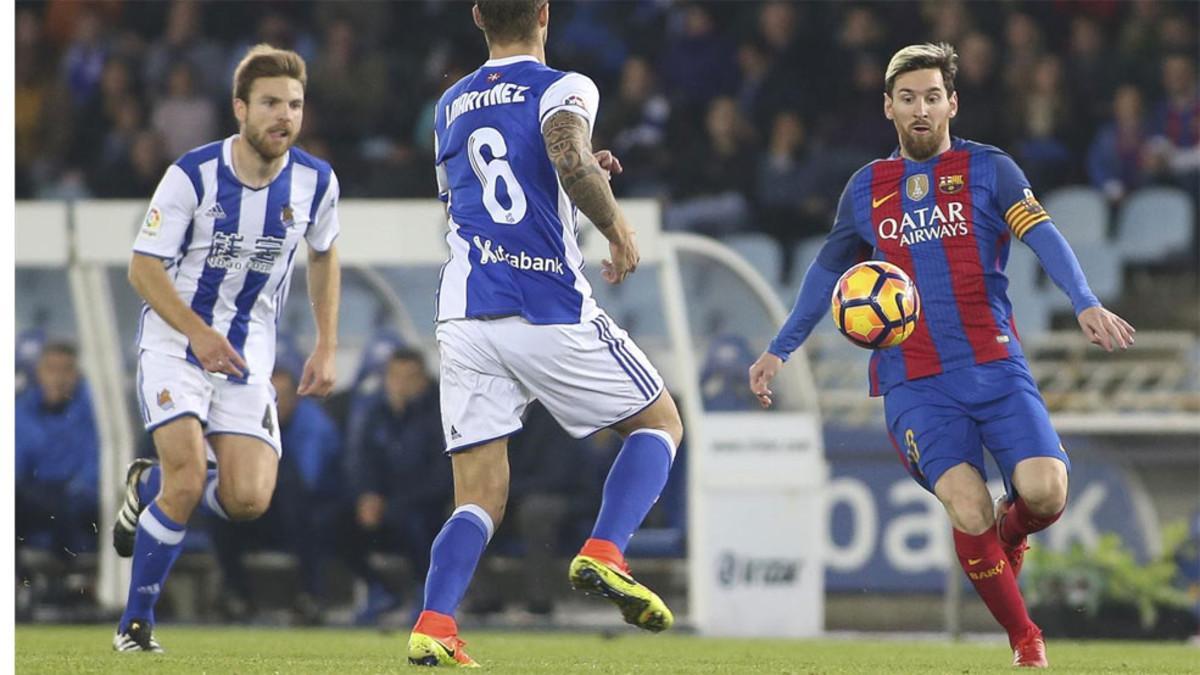 Messi marcó en Anoeta