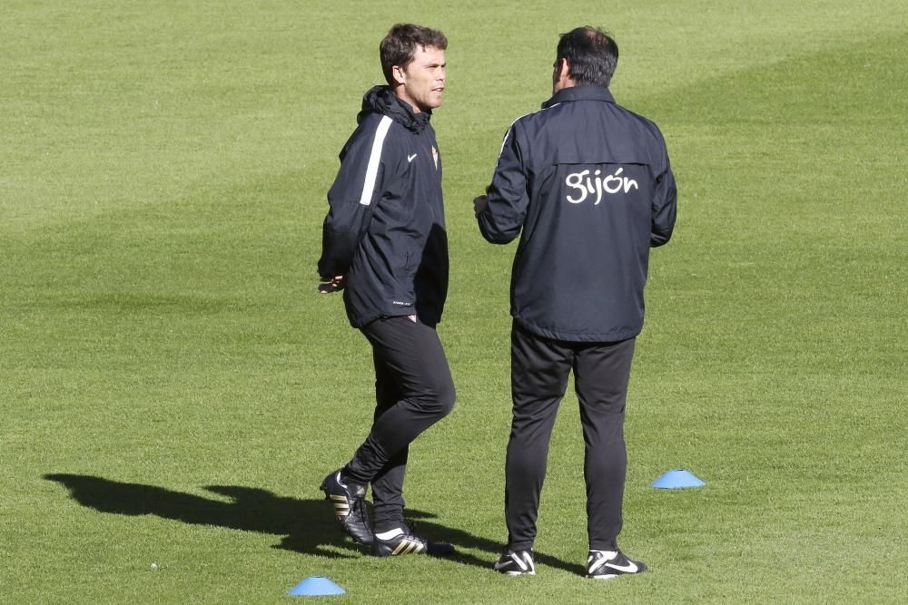 Entrenamiento del Sporting 04/04/2017