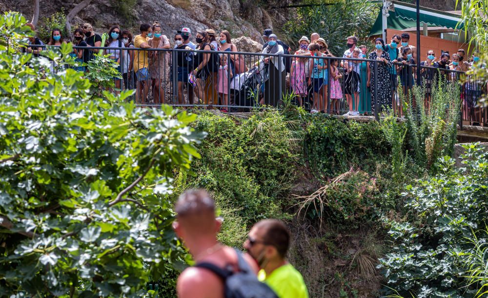 Aforo desbordado en les Fonts de l''Algar