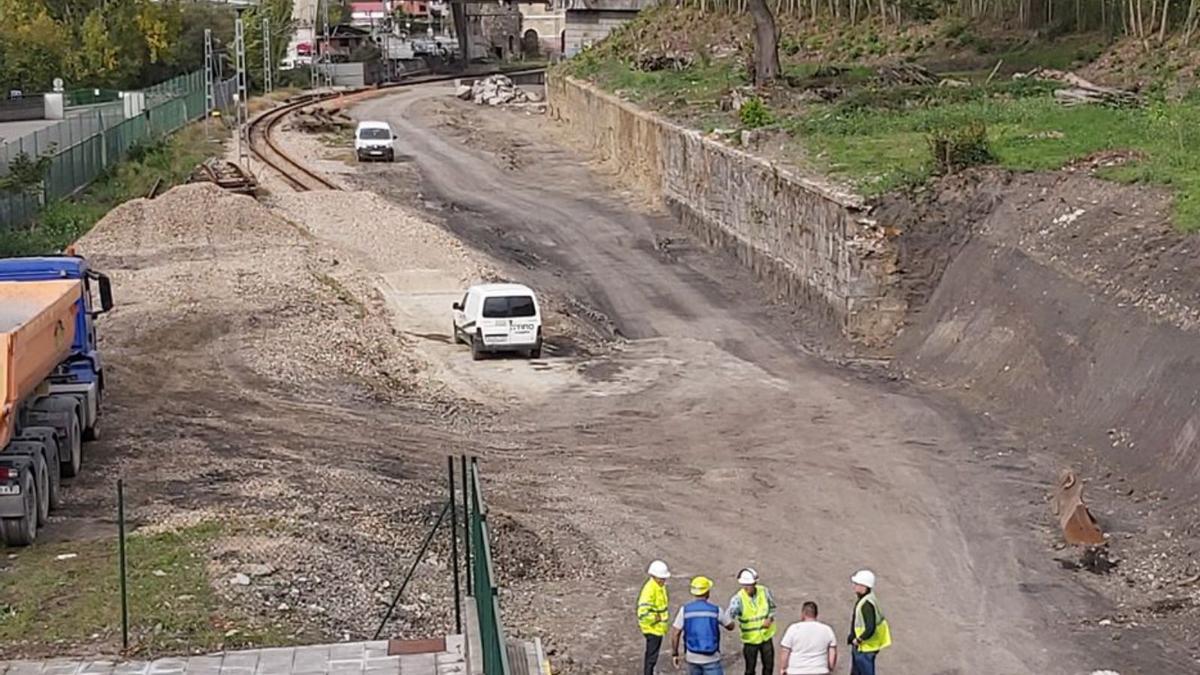 Trabajos en la zona de Los Llerones.