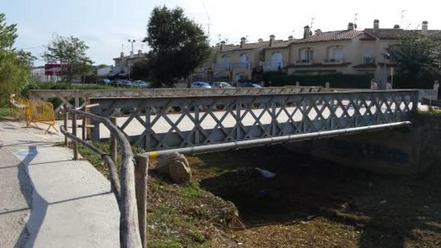 El Pont de Ferro de Palamós, aquesta setmana.