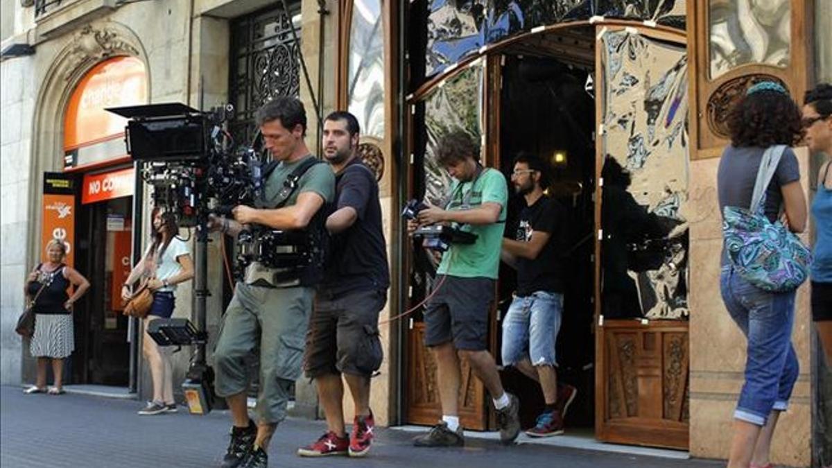 Cámaras de última tecnología en 3D, durante el rodaje del documental de Manuel Huerga sobre Barcelona.