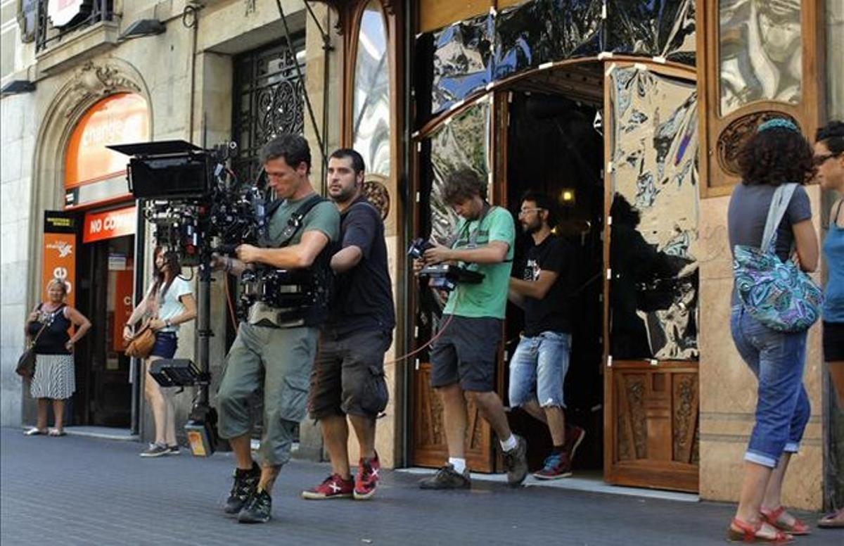 Càmeres d’última tecnologia en 3D, durant el rodatge del documental de Manuel Huerga sobre Barcelona.